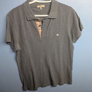 Burberry Dark Gray Polo Shirt